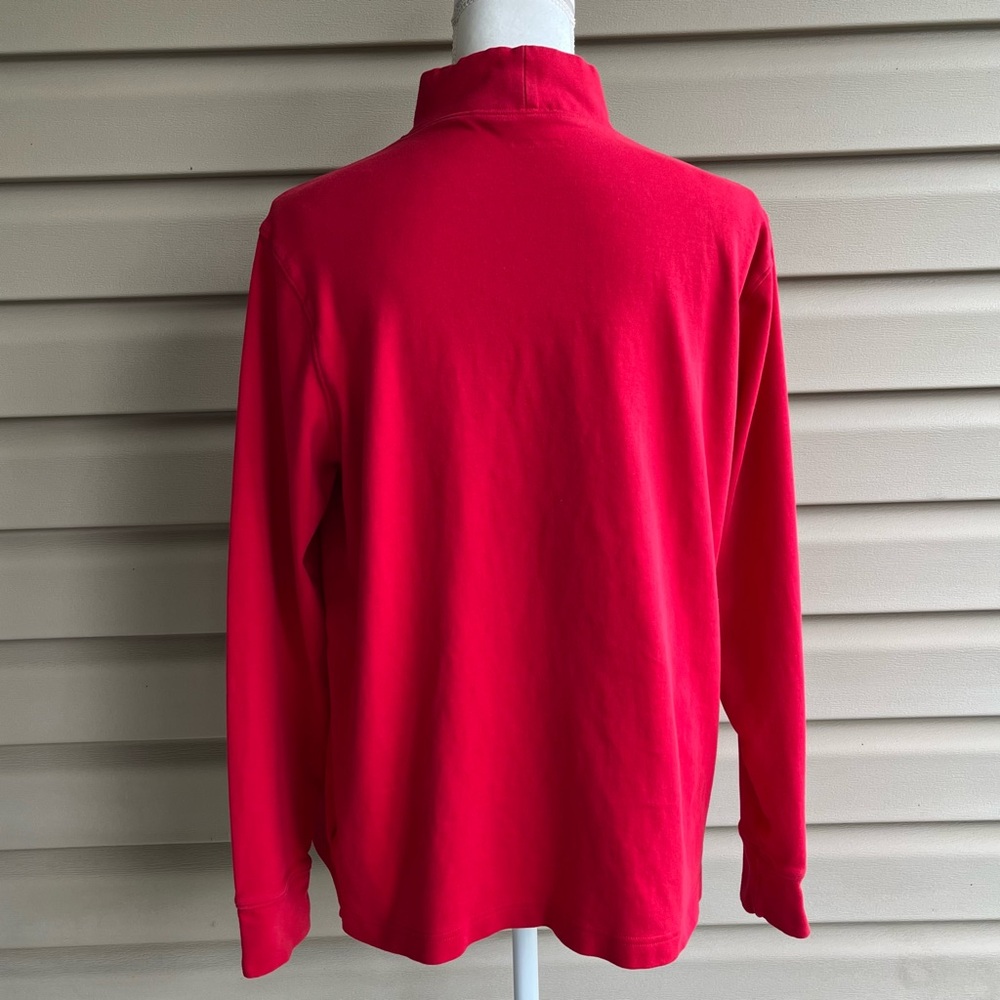 •Lands' End• Red Mock Turtleneck Top - Size Large (14-16) - Picture 5 of 9